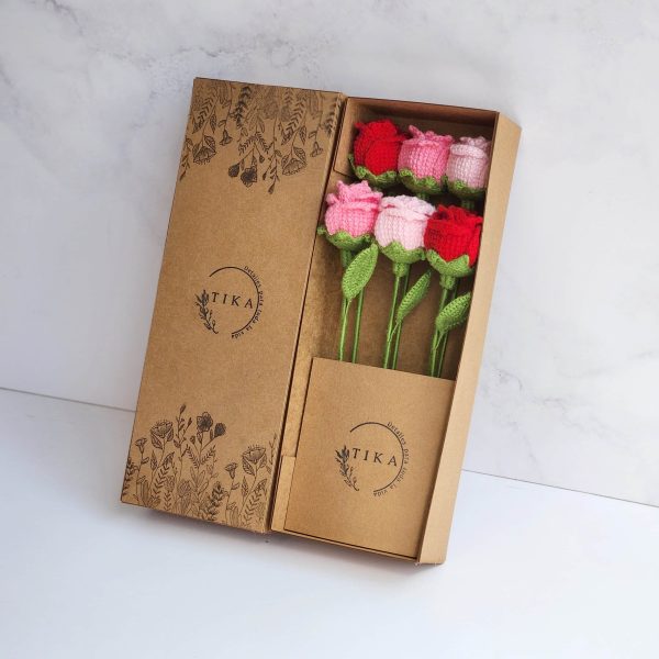 Mini Rosas en Pack x6
