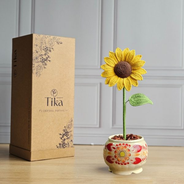 Mini Girasol en maceta - Imagen 3