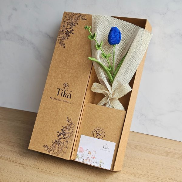Tulipán con eucalipto